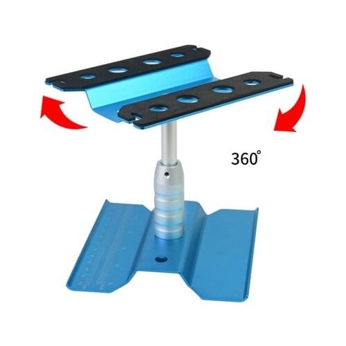 Metal Aluminum Rc Car Workstation Work Stand Repair 360 Degree Rotation For 1/8 1/10 Scale Model