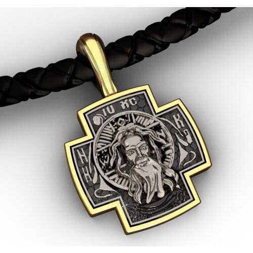 Christianity Jesus Savior Shepherd Religion Catholic Faith Mens Pendant Necklace Accessories Mens Necklace
