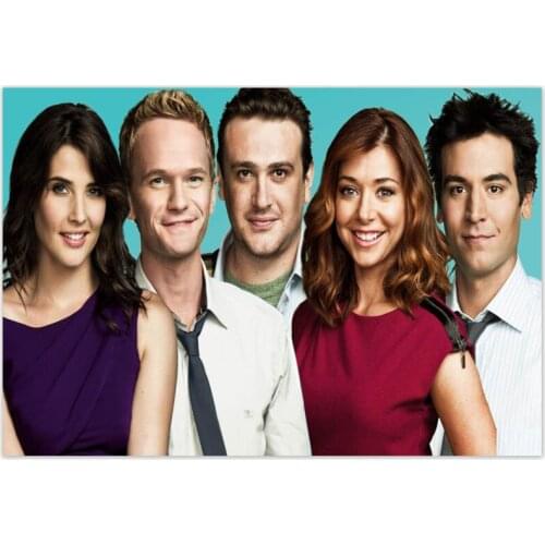 Custom High Quality How I Met Your Mother TV Series Painting Wall Canvas Poster Cloth Print DIY Fabric Poster 20x30cm,27x40cm