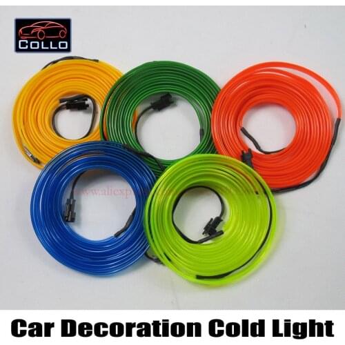 Newest Car console Decorative Strip / 1 Meter EL Wire For All Cars / Car Decoration Cold Light Atmosphere Lamp / Interior Lights
