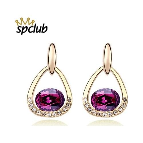 New Good Quality Original Crystals From Swarovski Hot Women Earring Vintage Statement Fashion Christmas Drop Earring For Women