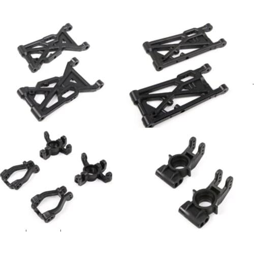 Front/rear lower suspension arm +front/rear steering hub carrier for 1/5 Rovan Rofun F5 Truck