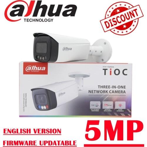 Dahua 5MP IPC-HFW3549T1-AS-PV 24 Hours Full-color Active Deterrence Fixed-focal Bullet WizSense Network IP Camera