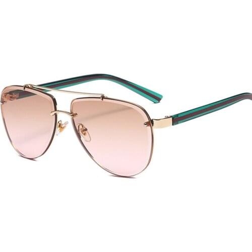 2021 Vintage Sunglasses Men Women Square Metal Frame Sunglasses Pilot Classic Retro Sun Glasses Women Luxury Summer Eyewear