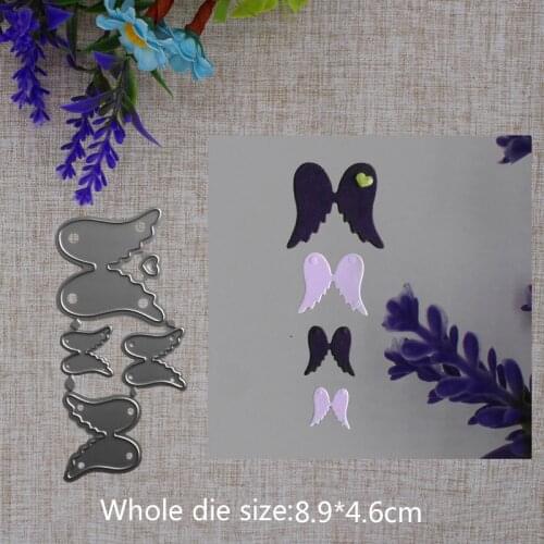 2019 New Arrival Beautiful Angel Wings Cutting Dies Stencil DIY Scrapbook Embossing Photo Album Decoration Mode Craft 89x46mm