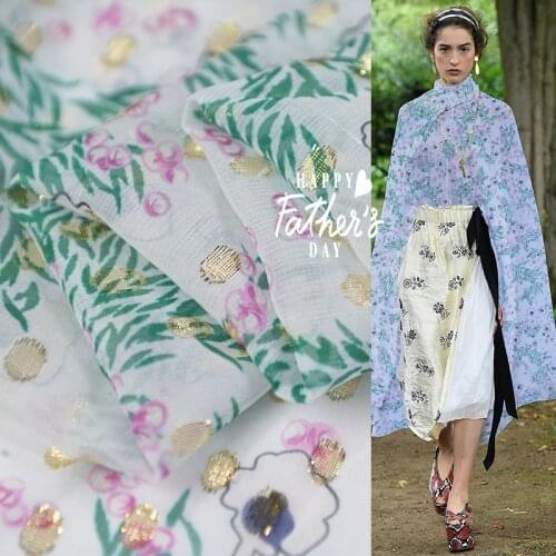 Cut Flower 100% Mulberry Silk Georgette Fabric for Dress Diy Sewing Free Shipping,SCG698