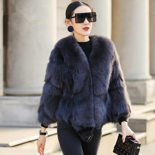 Real Fox Fur Coat Female Natural Fur Coats Autumn Winter Jacket Women Clothes 2020 Warm Short Jackets Manteau Femme MY