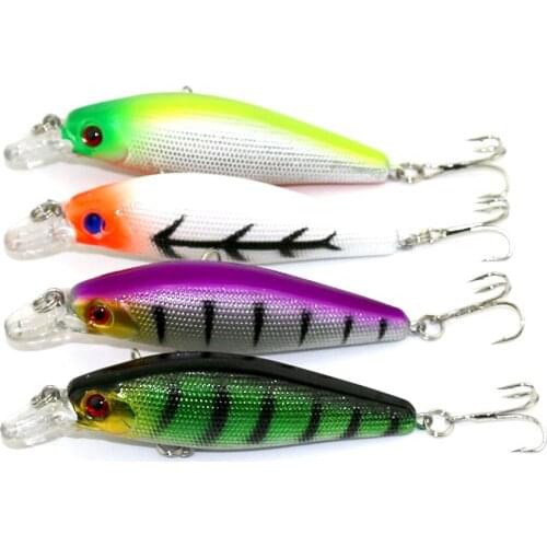 HENGJIA hard Minnow fishing lures crankbaits Baits 8.5CM 10.3G 6#hooks plastic wobbler fishing tackles 50pcs pesca swim baits