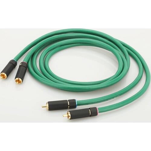 1 Pair HI-End 2328 Audio Cable RCA connector wire HIFI RCA Cable 6N OFC RCA Male to Male Audio Cable