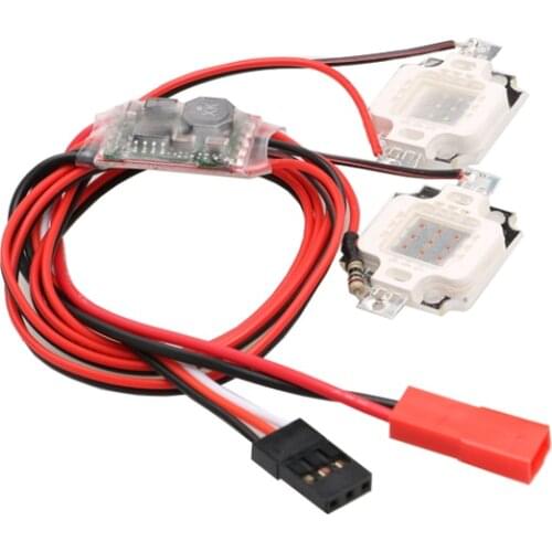 1PCs 2-6S Night Light Double/Single Flash 10W LED Super Bright Lamp Strobe Red/Green for RC FPV Quadcopter Drone Navigation