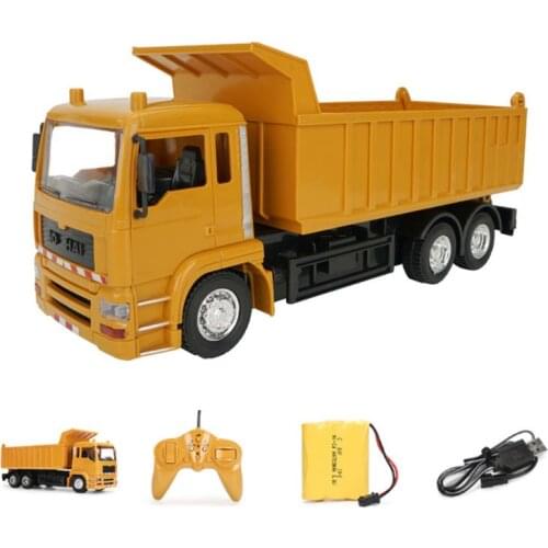 2.4G 10ch 1:24 Scale Engineering RC Car Remote Control Tipper Truck Vehicle Toys for Kids Boys