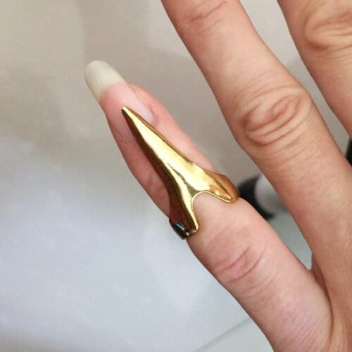 2021 Summer Fashion Lady Rings Punk Style Alloy Personality Rings Fun Fingertip Art Carnival Party Hip Hop Jewelry Accessories