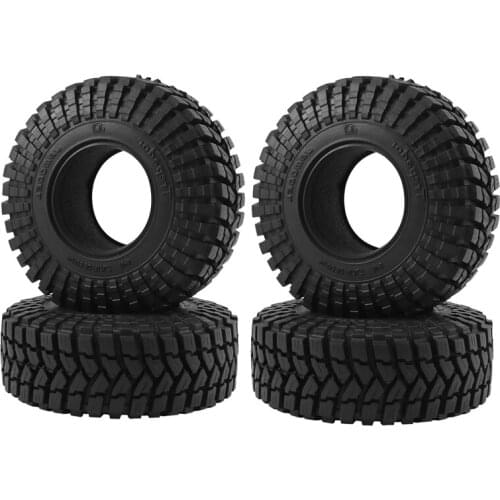 4PCS 110X39mm 1.9 Rubber Wheel Tires Tyre For 1/10 RC Crawler Car Axial SCX10 90046 SCX10 III AXI03007 Traxxas TRX4 D90