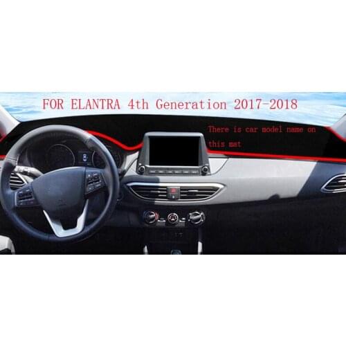 Car Dashboard Cover Carpet Sun Shade Pad Mat Heat Insulation Decoration For Hyundai Elantra EV Mistra