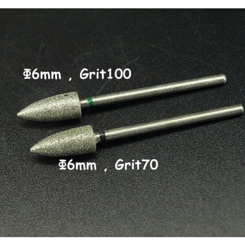 EasyNail~1Pcs Bullet Diamond Nail Drill Bit Mill Cutter Nail Files Nail Electric Drill Manicure Device Machine Accessory con