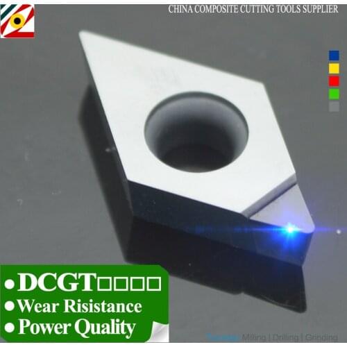 EDGEV 1PC PCD Insert DCGT070202 DCGT070204 DCGT11T302 DCGT11T304 DCGT11T308 DCMT DCGT Diamond Tipped Inserts Cutter CNC Tools
