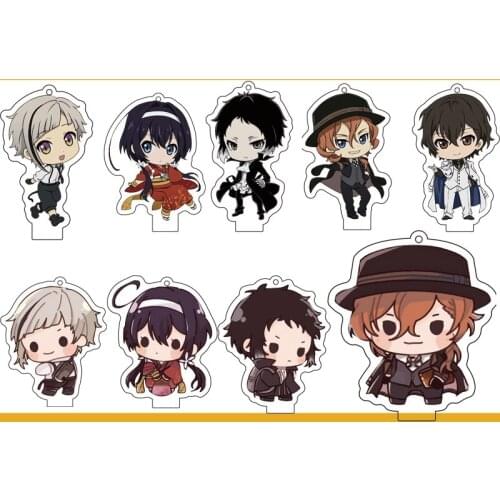 Anime Bungo Stray Dogs Dead Apple Osamu Dazai Keychain Cosplay Acrylic Stand Figure Keyring Pendant Charms Hanging Ornament Gift
