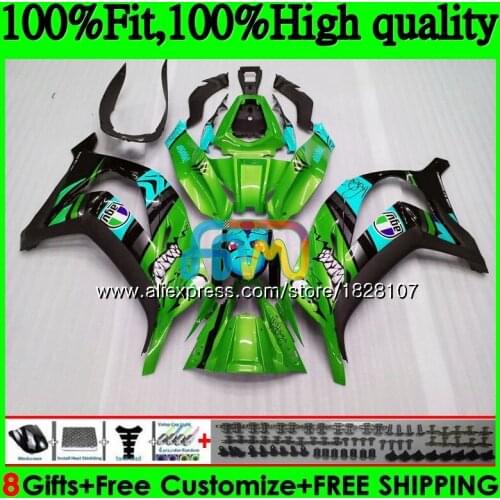 Injection For KAWASAKI ZX1000 ZX 10R 1000CC 18BS.71 ZX-10R ZX10R 11 12 13 14 15 2011 Shark green 2012 2013 2014 2015 Fairings