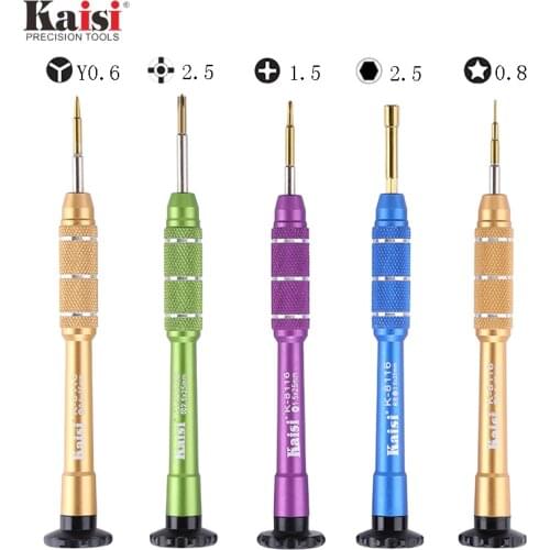 Kaisi 5pcs/Lot Precision Screwdriver Set Tri Wing Screw Driver For iPhone X 8 8P 7 7P 6S 6 5 5S Opening Repair Tools Kit