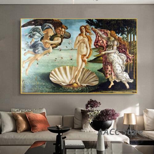 Classic Poster Ancient Greek Mythology Goddess Prints Canvas Painting Wall Art Home Decor for Living Room One Piece Decoration