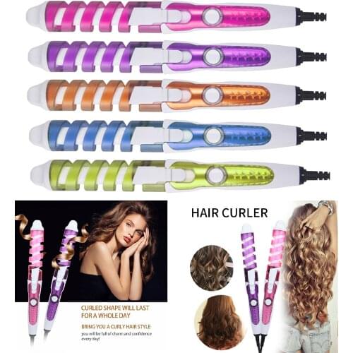 Conical Ceramic Hair Curling Iron Wand Electric Hair Curling Iron Ceramic Hair Curler Professional Hair Waver Styling Tools