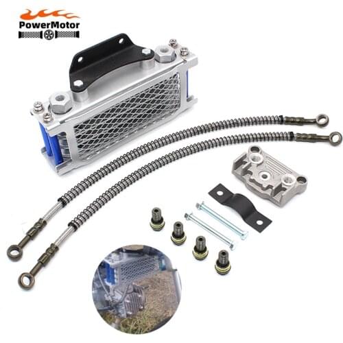 Oil Cooling Motocross Cooler Radiator Oil Cooler Set For 50 70 90 110 125 140cc Monkey Bike Dirt Bike DAX Pocket Bike ATV Motor