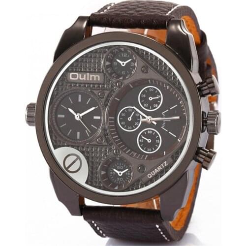 2018 New Arrival OULM 9316 Mens Top Brand Design Casual Watches Men Big Face Luxury Quartz Watch Montre Homme de Marque Grande