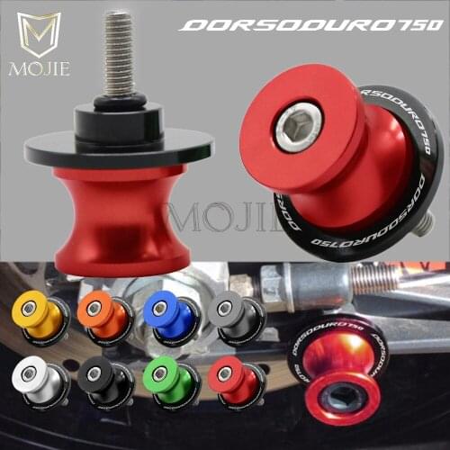 New Swingarm Sliders Spools 6mm CNC Aluminum Motorcycle Rear Swingarm Stand Cover Protector For Aprilia Dorsoduro 750 2008-2009