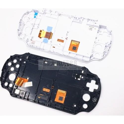 New Black and White LCD Display With Frame For PS Vita psvita 2000 LCD Display