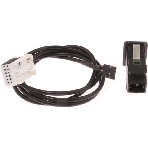 OEM Audio AUX IN Jack Radio Plug Adapter Switch Cable for V-W Golf MK6 J-etta Passat Tiguan Polo 5M0035724 5M0 035 724