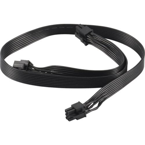 PCI-E 6 Pin to 2 Ports 6+2 Pin Power Supply Cable 6Pin to 8Pin for Cooler Master V Series V850 V700 V1000 Modular PSU