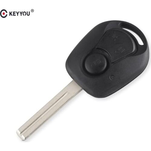 KEYYOU Replacement 2 Buttons Remote Key Shell Case For Ssangyong Actyon Kyron Rexton RX7 Key Car Styling Fob Cover Case