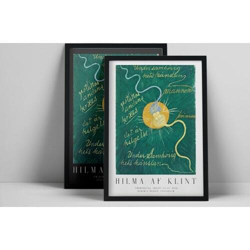 Hilma af Klint Exhibition Unique Poster Minimalist Art Canvas Print Abstract Painting Wall Picture for Living Room Home Decor