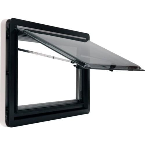 Top Hung Side Window Right Angle Ventilation Hatch With Screen and Blind RV Caravan Motorhome MG16RW