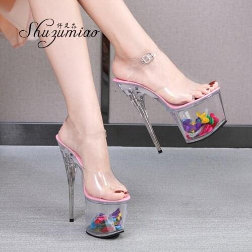 Sandalias Mujer Women Shoes Plus Size Open Toe Shoes For Women 2020 New Summer Fashion Sexy High Heels 17cm Platform Sandals