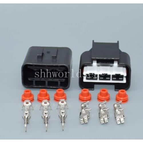 Shhworldsea 3 Pin car Female Electrical Fan Socket Plug Harness Connector plug 1743271-2 For Hyundai Tucson Kia