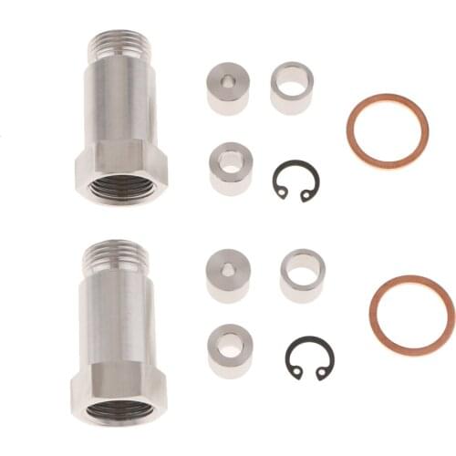 2 Sets O2 Oxygen Sensor Extension Extender Adapter Spacer M18X1.5mm CEL