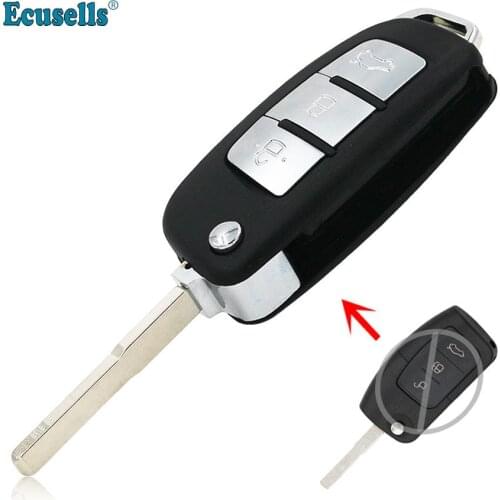 3 Button Modified Folding flip Remote Key Shell for FORD Fiesta Focus C-MAX S-MAX C-MAX Kuga Galaxy KA uncut HU101 blade