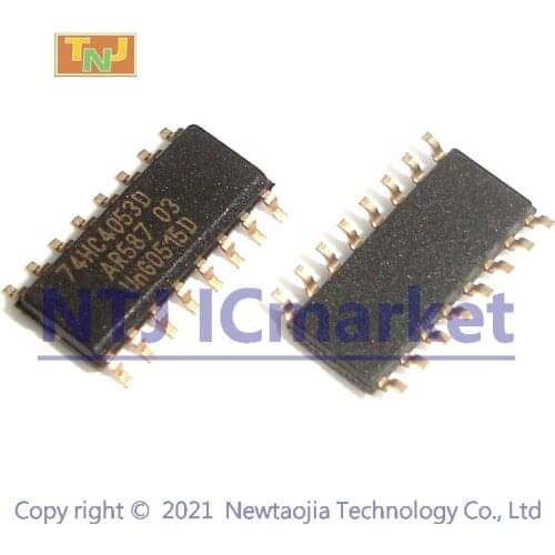 50 PCS 74HC4053D SOIC-16 74HC4053 HC4053 Triple 2-channel analog multiplexer IC CHIP