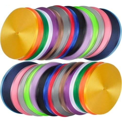 50Yards 3/8''(10mm) High Quality Colorful Strap Nylon Webbing plain weave Knapsack Strapping Sewing Bag Belt Accessories