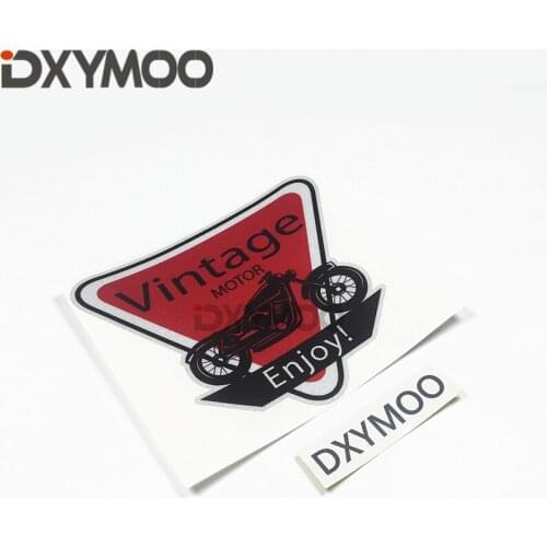 Car Styling Tape Enjoy Vintage Street Doodle Culture Motorcycle Bike Sticker Bumper Tape 12x10.6cm