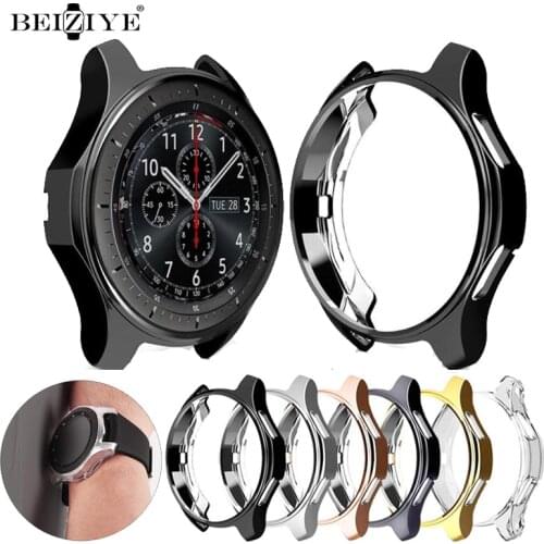 Case for Samsung Galaxy Watch 46mm 42mm Bumper Plated TPU Smart Watch Accessories Protective Shell For Samsung Gear S3 Frontier