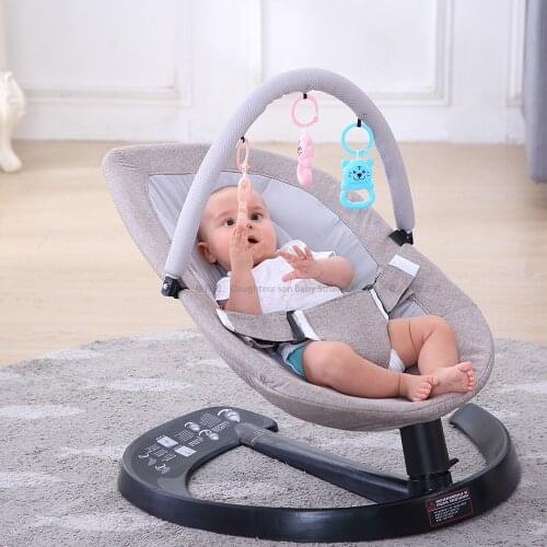 0-3 Baby Safety Swing Bouncer Rocking Chair For Newborn Baby Sleeping Basket Automatic Cradle With Seat Cushion Rocker Chair