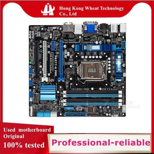 For ASUS P8Z77-M PRO Motherboard Socket LGA 1155 DDR3 SATA3 For Intel Z77 Original Desktop Used Mainboard