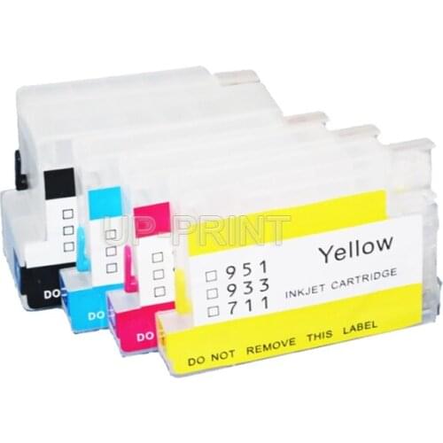 UP 10sets for HP932 NO CHIP Refillable Cartridge for 932 950 951 711 ciss cartridge XL OfficeJet Pro 6100 6600 6700 7110 7610
