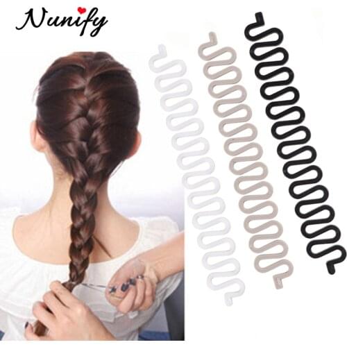 Nunify 1Pcs Diy Women Hair Braiding Tool Girls Centipede Braider Ladies Fashion Magic Hair Twist Hair Styling Tool 3 Colors