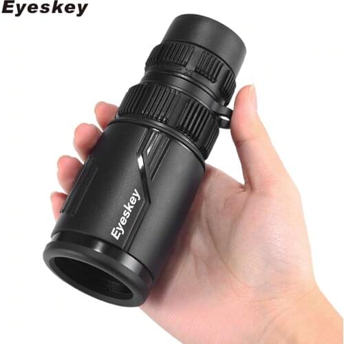 Eyeskey HD Zoom 8-24x42 Compact and Portable Monocular Waterproof Powerful BAK4 Prism Telescope for Camping Hunting