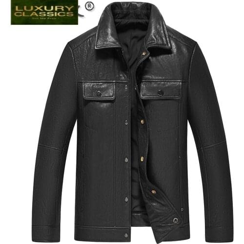 High Quality Genuine Leather Jacket Men 100% Sheepskin Mens Leather Jackets and Coats Spring Autumn 2021 Hommes Veste LW