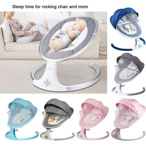 Music Infant Newborn Baby Electric Auto Swing Rocking Rocker Bouncing Reclining Chair Bluetooth Cradle Bed Shaker