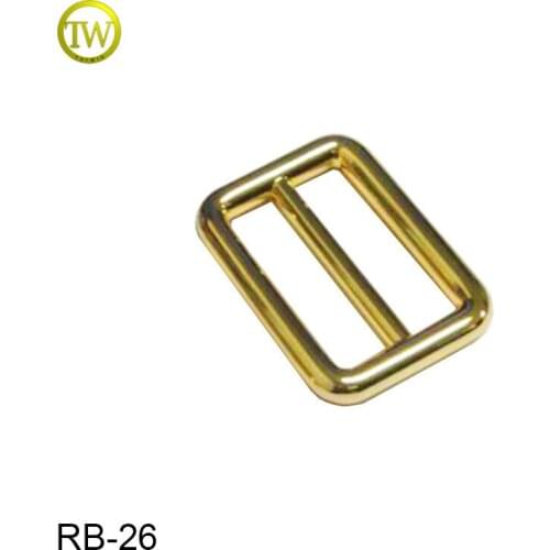 RB26 custom gold handbag slider buckle metal adjustable buckle for bag accessories